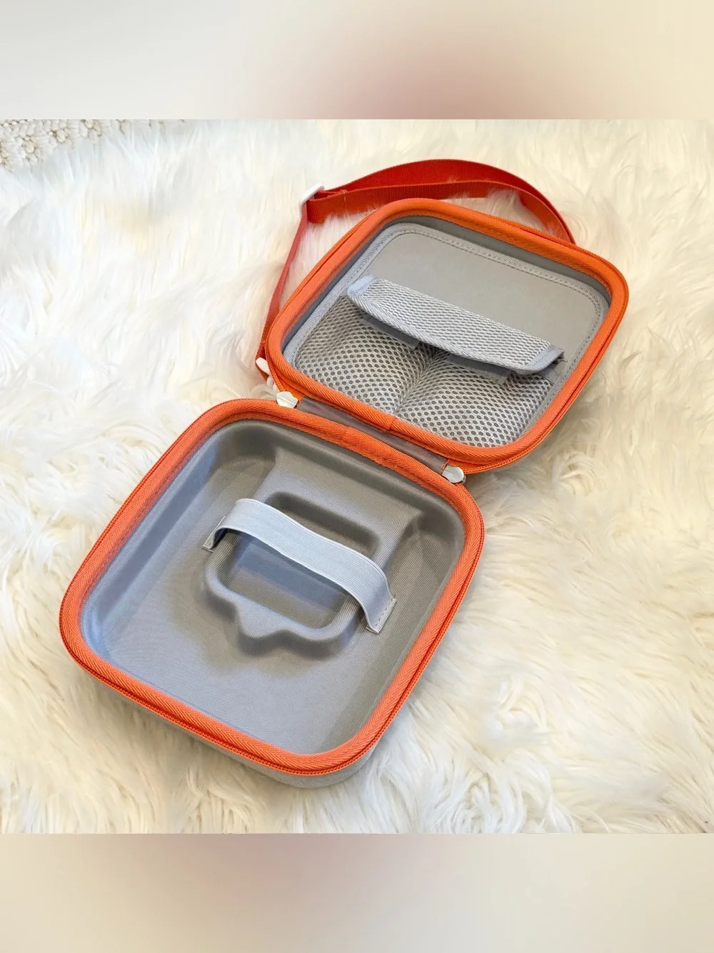 Kids Yoto Mini Player Hard Carrying Travel Case with Strap Orange/Gray